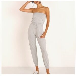 L*space Revolve‎ Sunrise Striped North Shore Jumper Strapless Romper